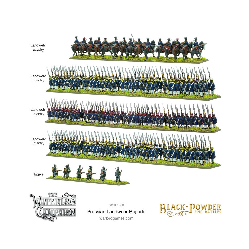 Black Powder Epic Battles : Waterloo - Prussian Landwehr Brigade
