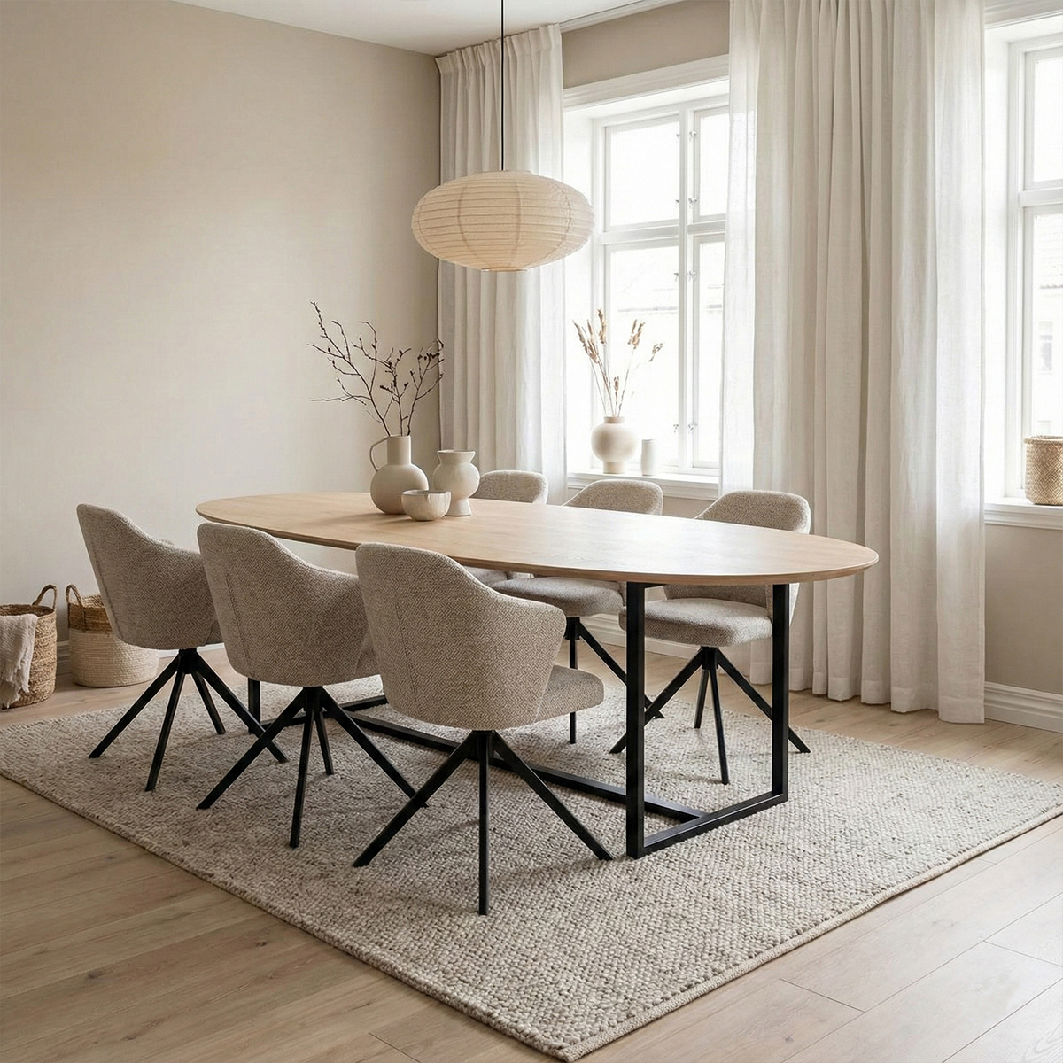 Eetkamerstoel Liz taupe
