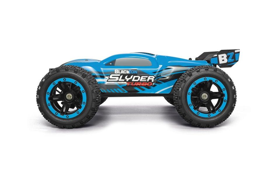 Stadium Truck Slyder ST Turbo 4WD Brushless Blau, RTR, 1:16<br>Off-Road RC Modell mit Brushless Allradantrieb