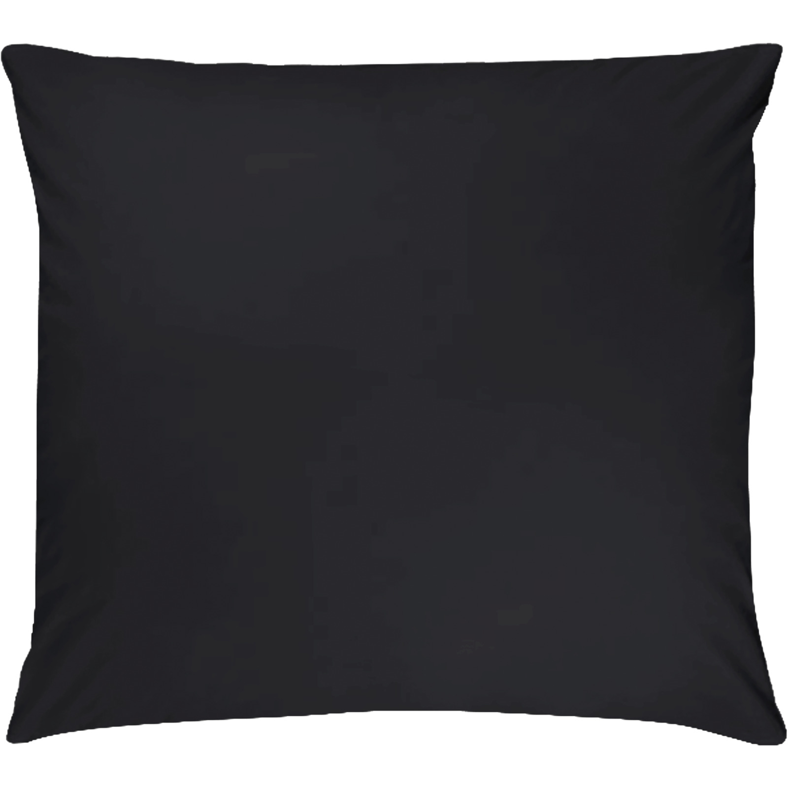 Bettwäsche Satin gestreifte Stickerei uni 160x210 Duvetbezug Nord, schwarz