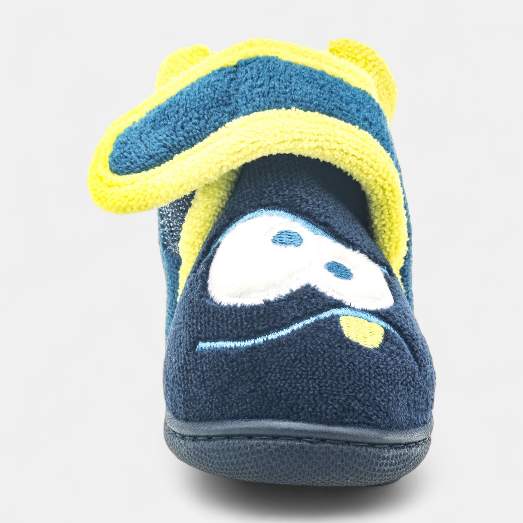Pantoufles attaches velcros Bébé garçon bleu marine