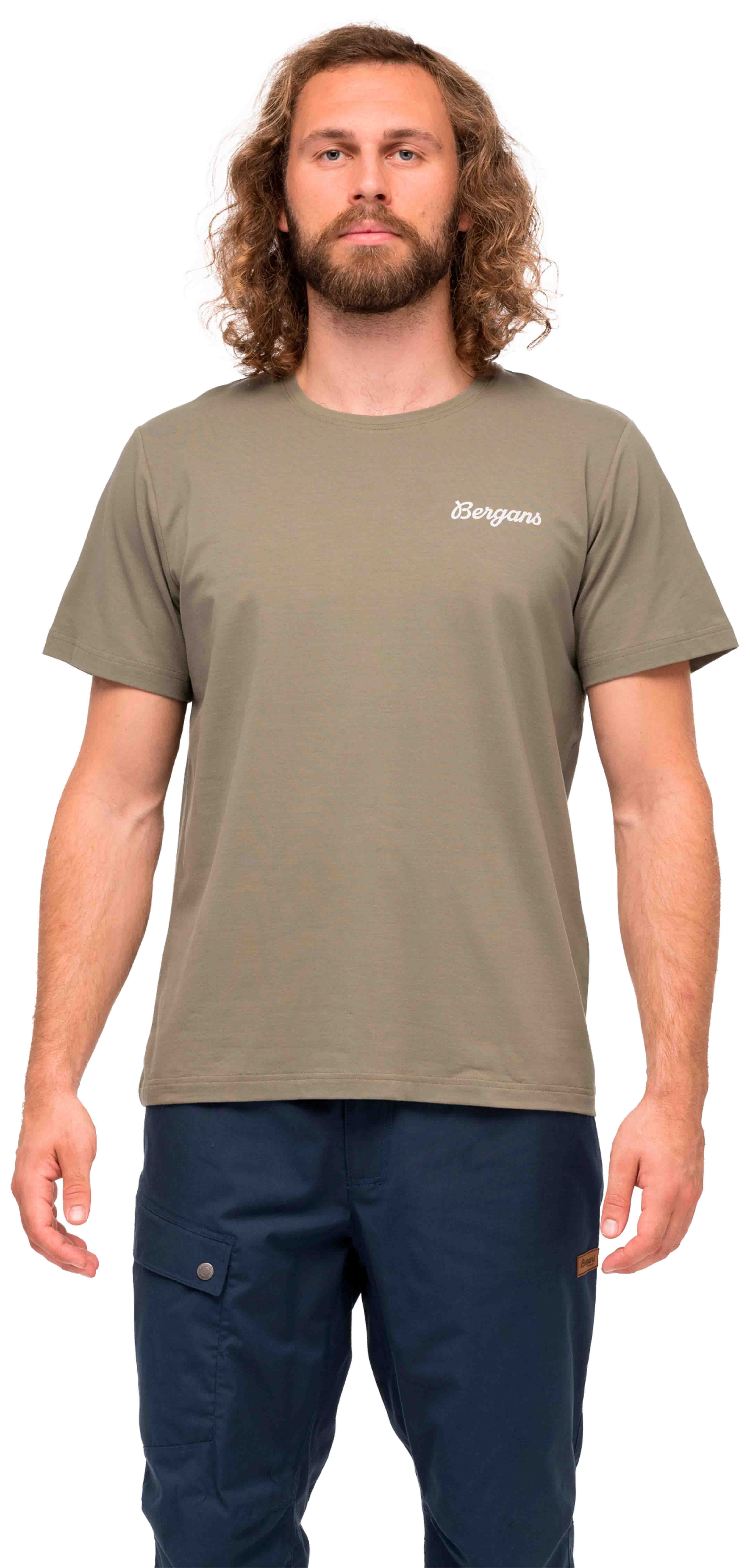 Nordmarka Organic Cotton Print Herre Green Mud
