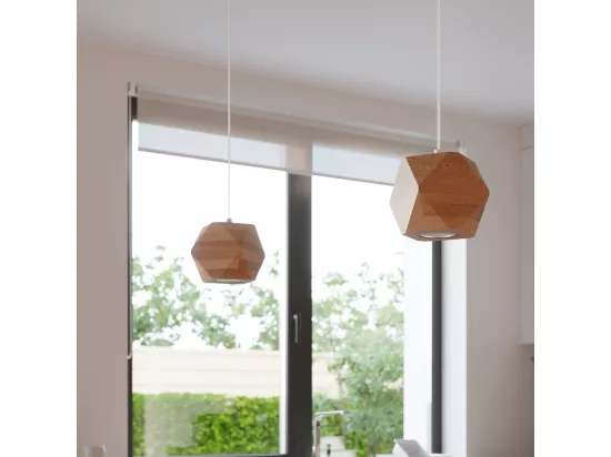 Sollux Lighting Woody Applique murale Up & Down, bois naturel, 1x G9