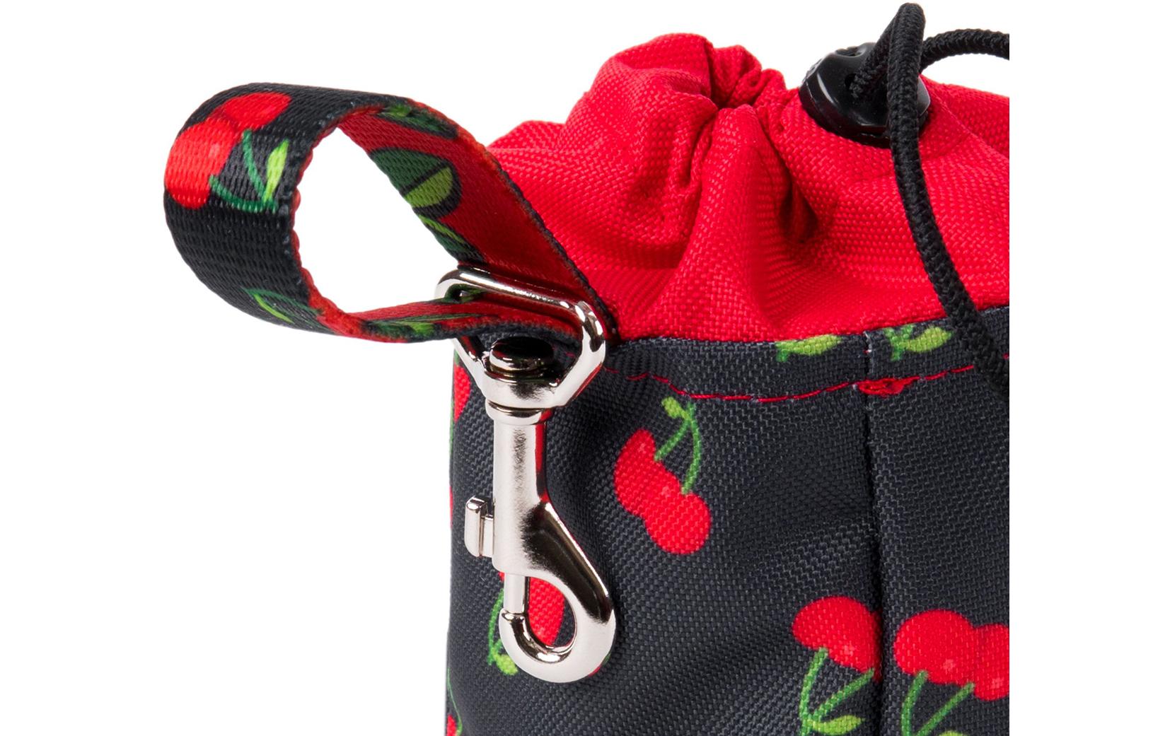 Snack-Tasche Be Happy Cherry, Schwarz/RotLeckerchenspender