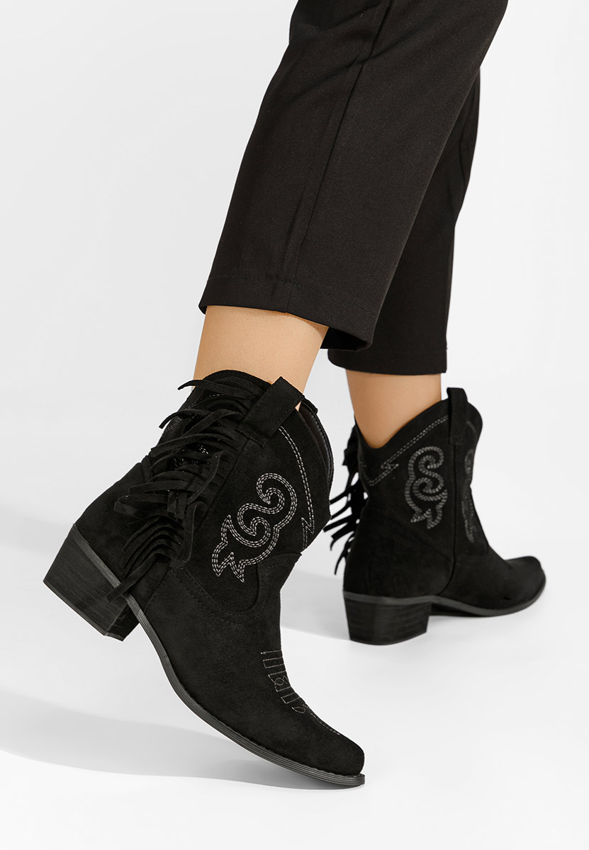 Bottines western femme noires Matesa
