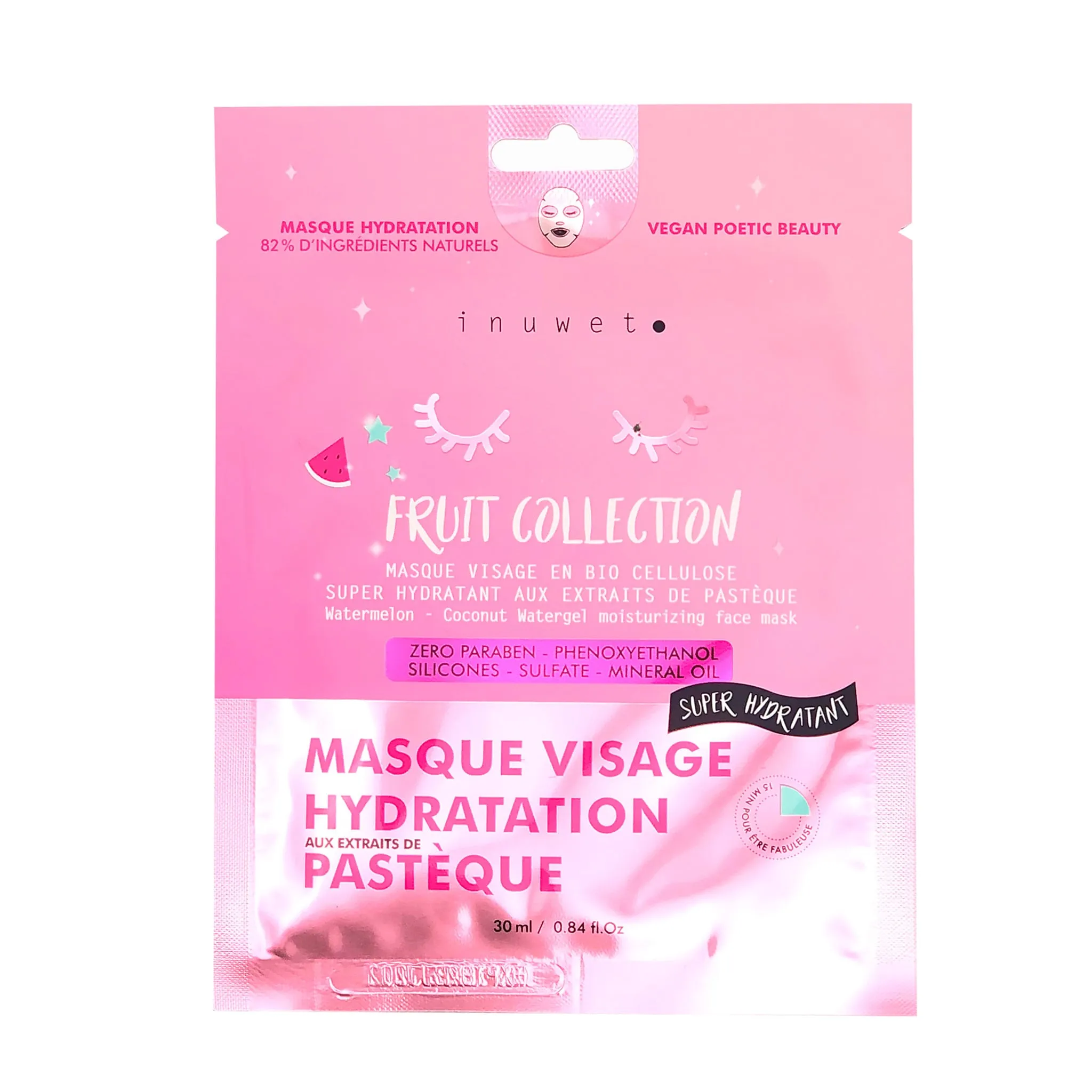 Inuwet Masque Hydratant Pastèque