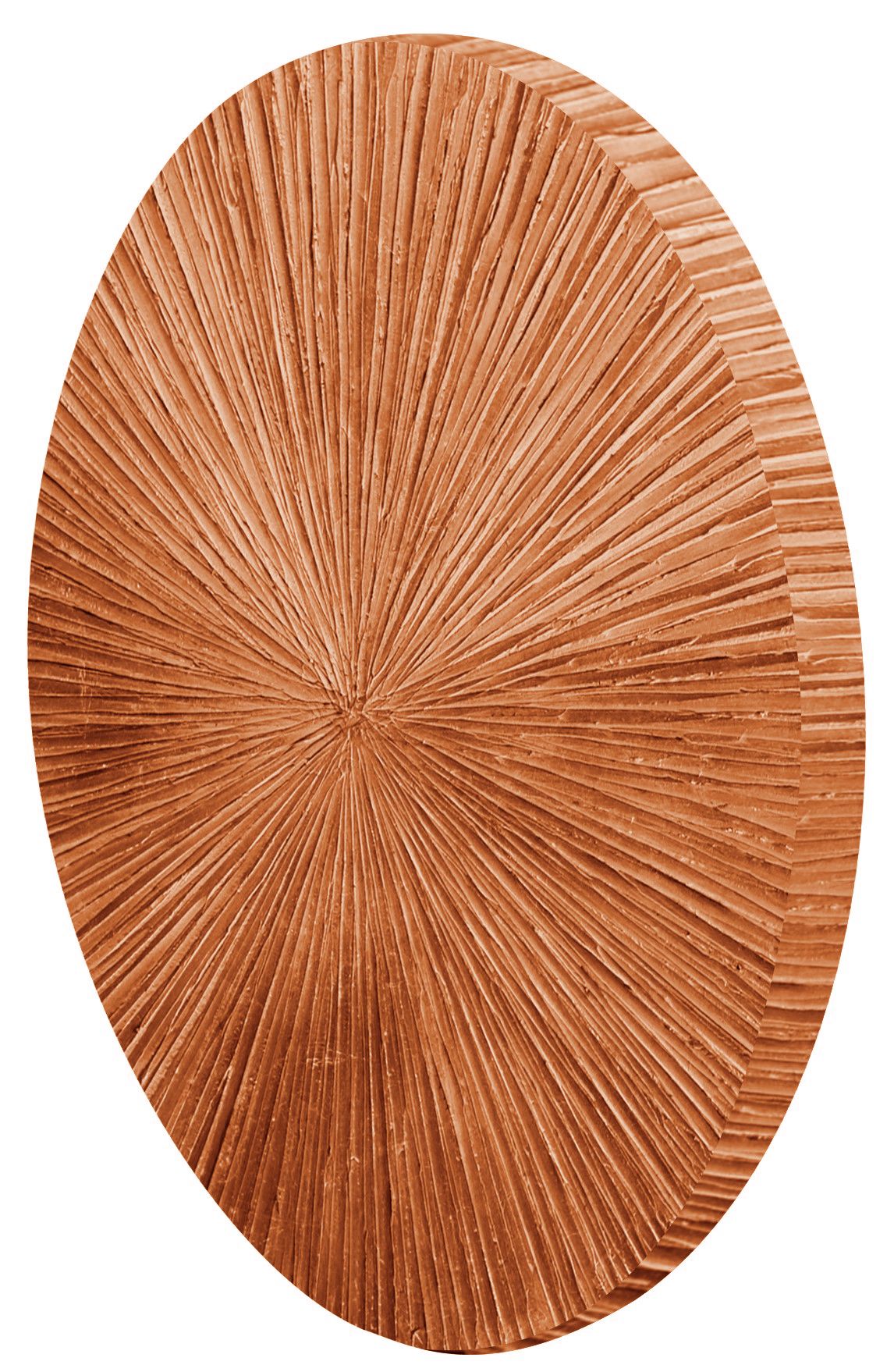 Schilderij Round Bronze Lines OA-020 Original Art ⌀120  cm
