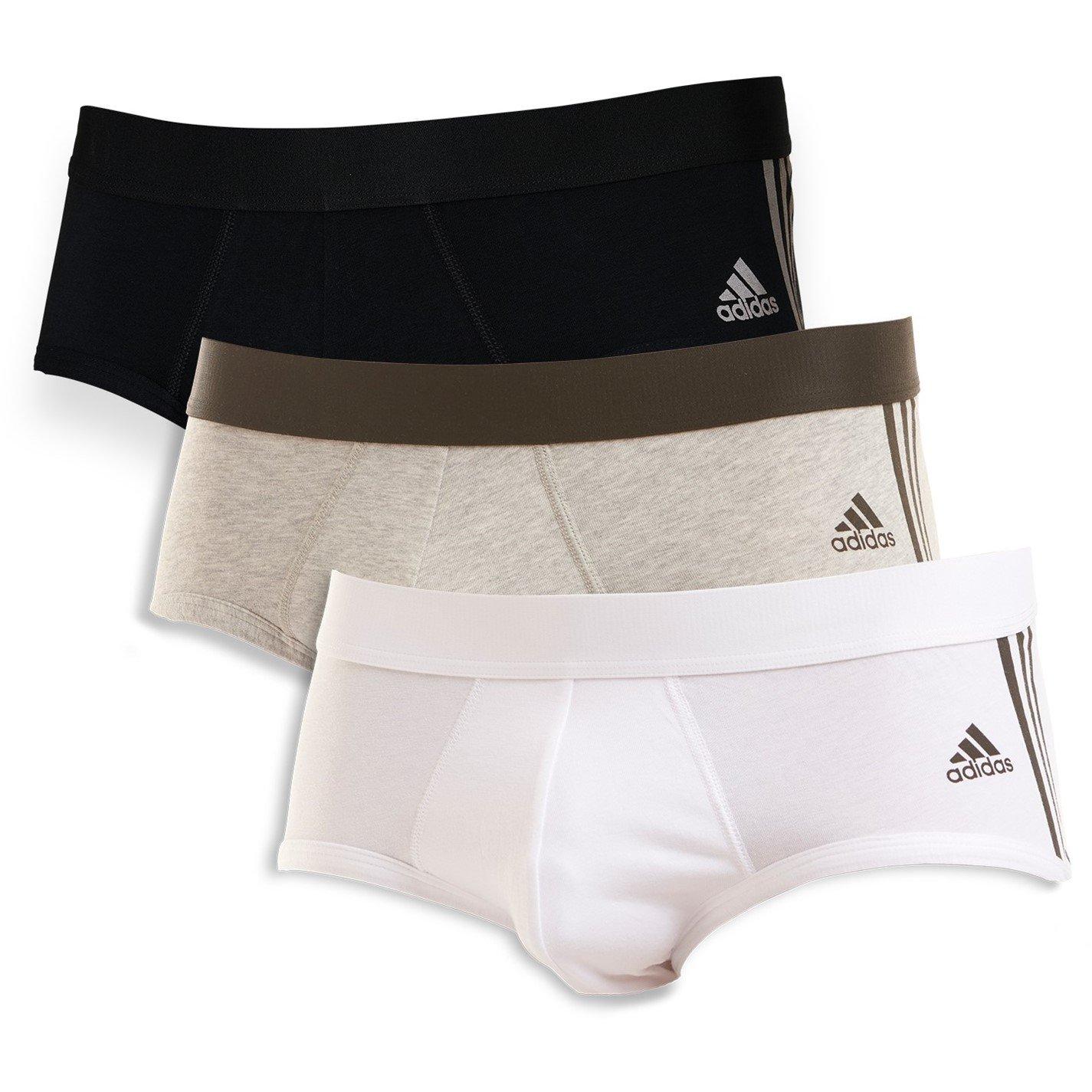 adidas Flex cotton 3 stripe brief 3p