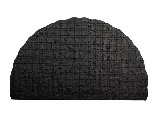 Tapis semi-circulaire en coco natural 75x45
