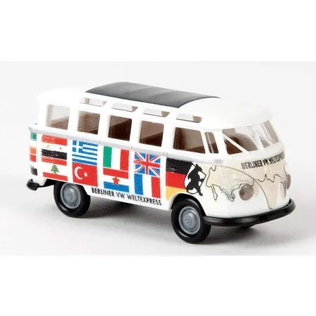 Brekina VW Samba T1b Berliner VW Weltexpress