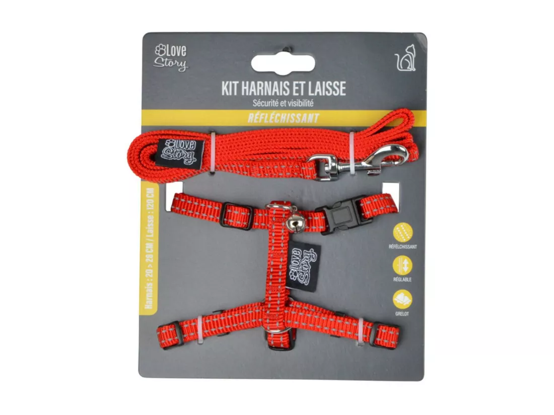 Harnais & Laisse pour Chat 