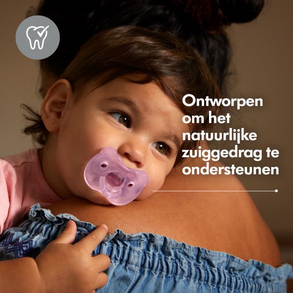 Medela Baby Fopspeen Soft Pink 6-18 Mnd 2 Stuks
