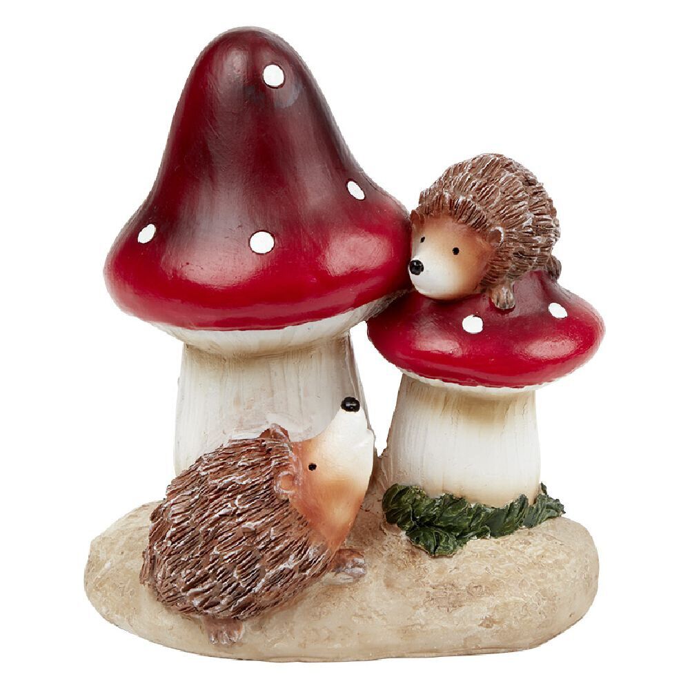 Mini statue déco champignon polyrésine
