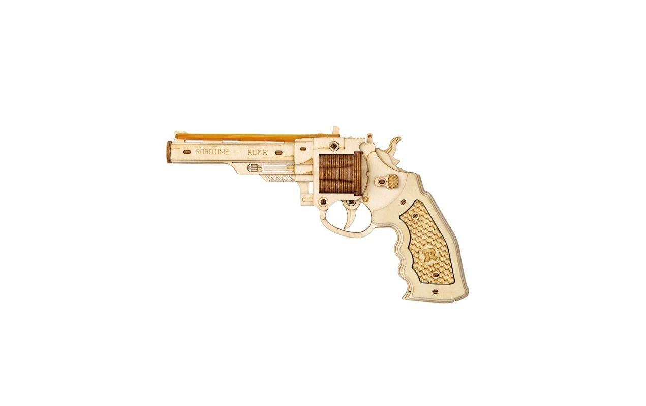 Bausatz Revolver M60Pistole 3D Puzzle aus Holz