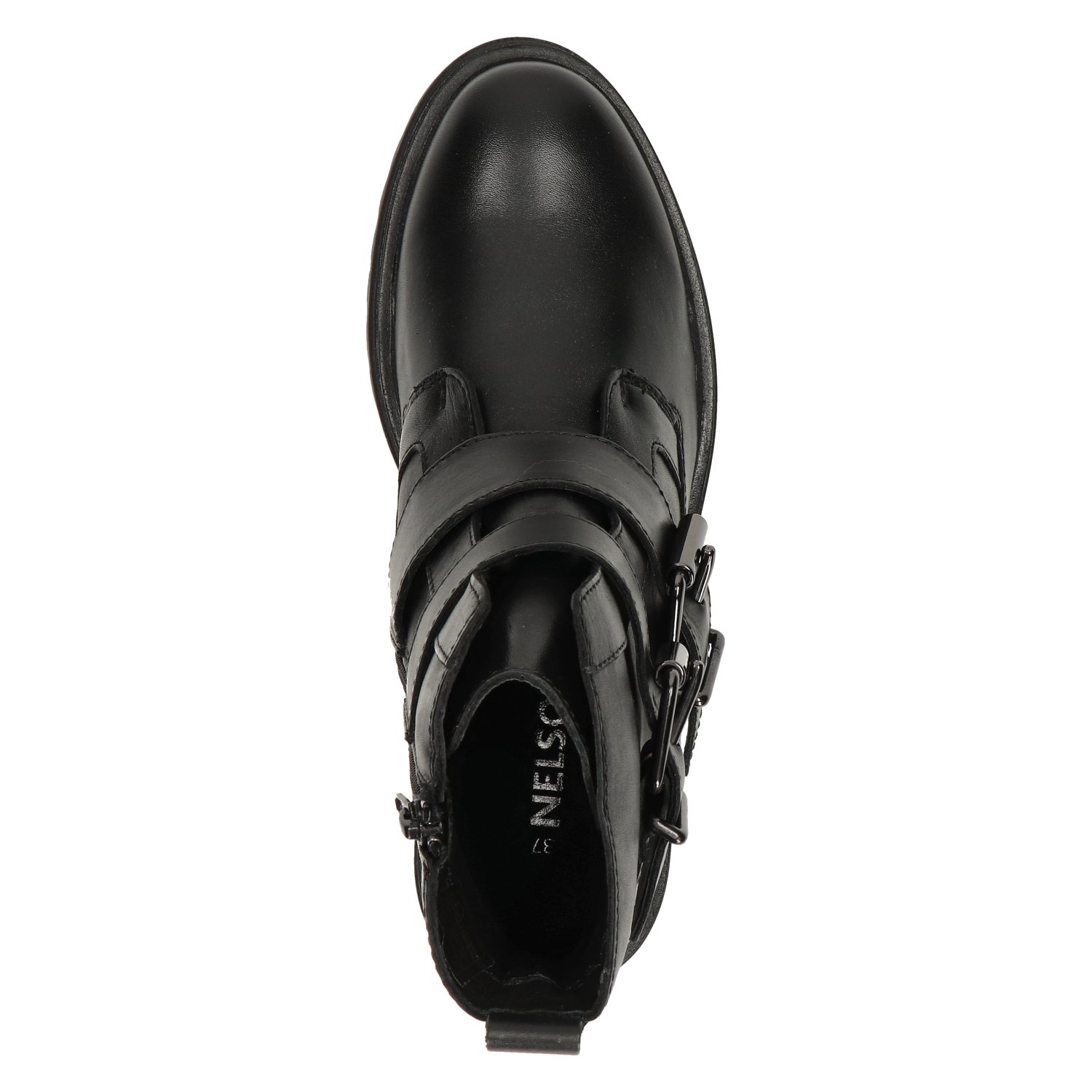 dames bikerboot Nelson Zwart