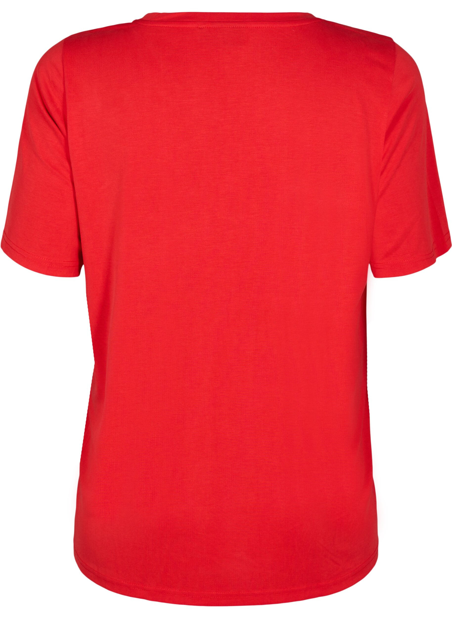 T-shirt i TENCEL™ Modal med rund hals