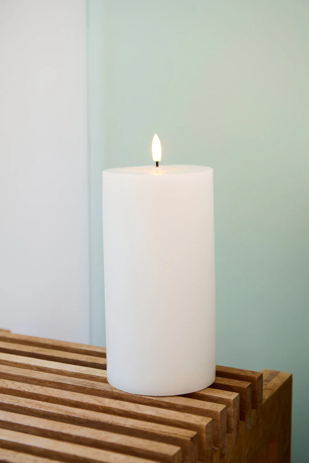 Sirius  Sille genopladelig LED bloklys, hvid - H20cm.