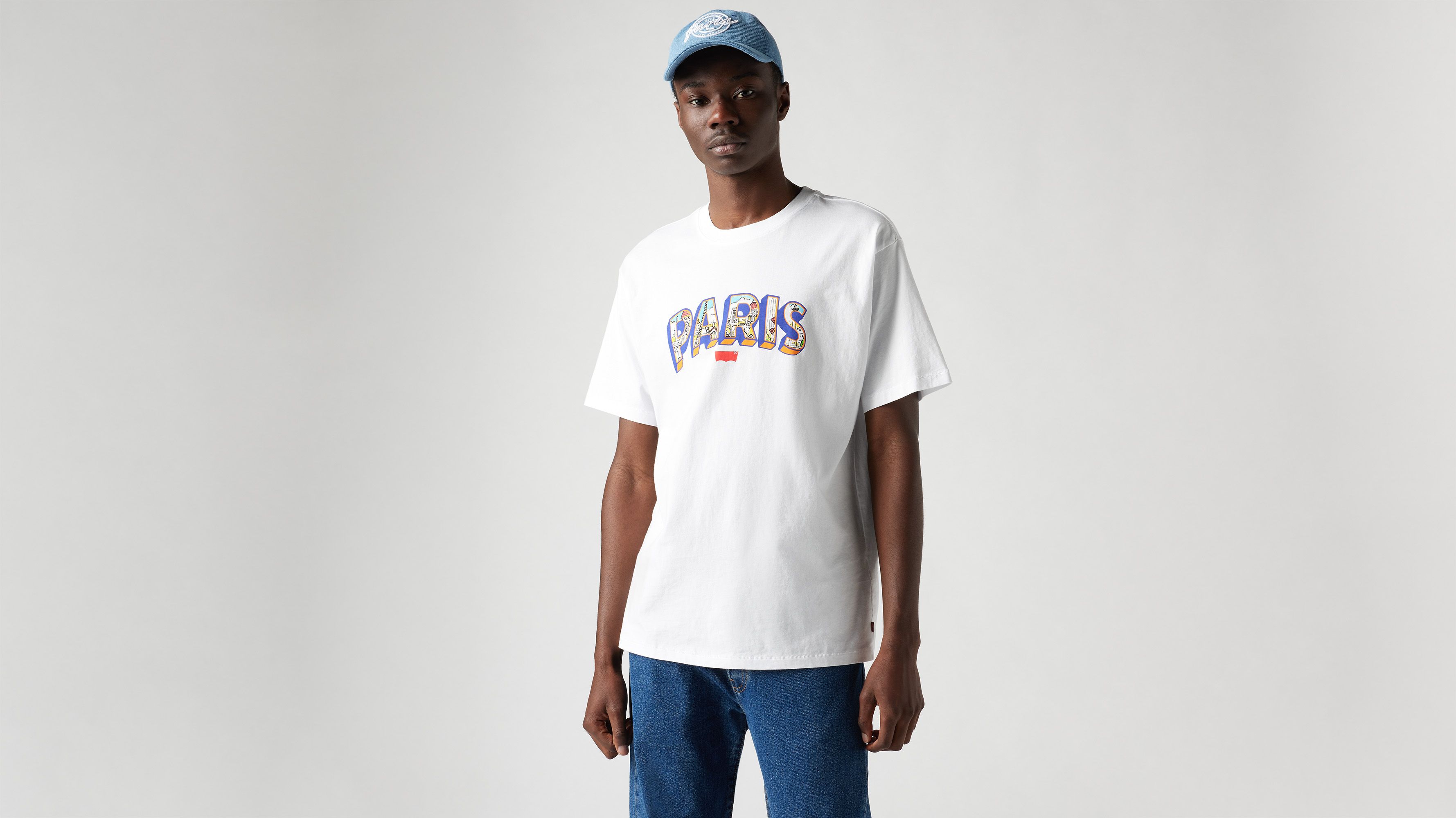 Levi's® Red Tab™ T-shirt vintage - Vintage Tee 01 White + Jersey - Blanc