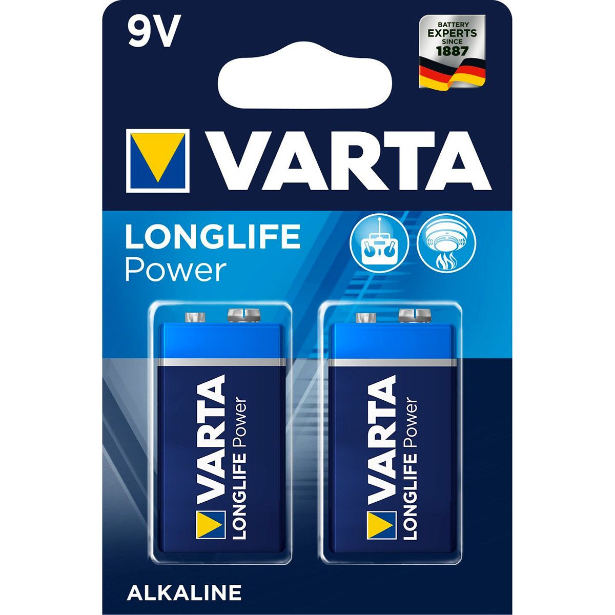 Alcaline longlife 9V x2