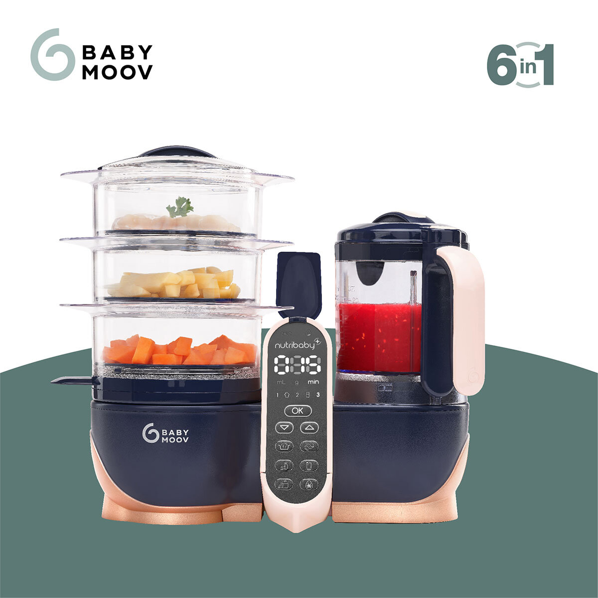 Babymoov Babymoov Dampfgarer Nutribaby Plus XL