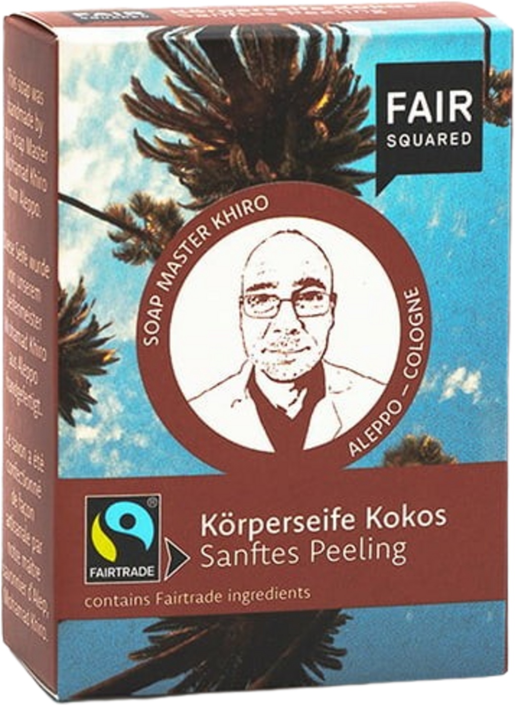 FAIR SQUARED  Body Soap Coconut Soft Peeling, 80 g