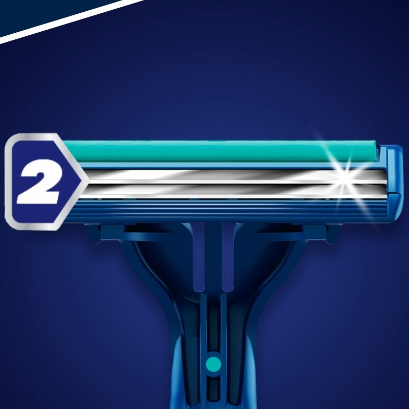 Gillette Blue II Plus Slalom Single Razor 10 Pieces