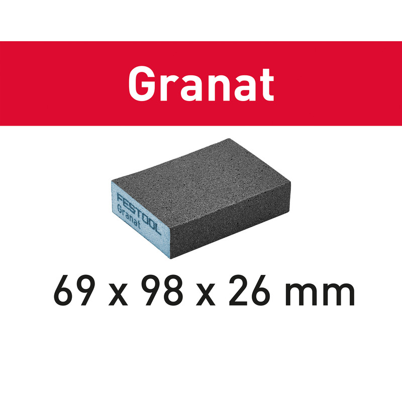 Festool Granat schuurblok blok 69x98x26mm, 60 Grit