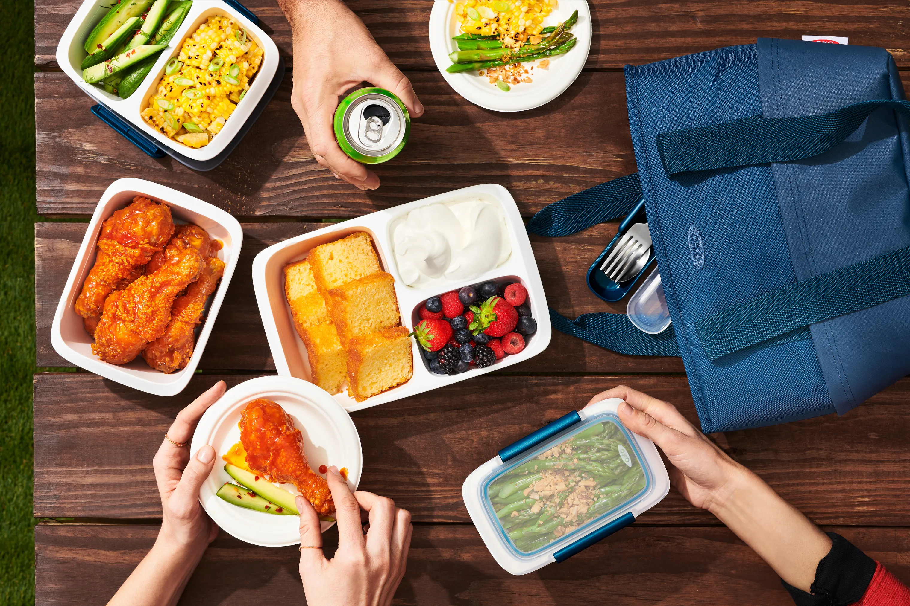 OXO Prep & Go Opdelt Beholder
