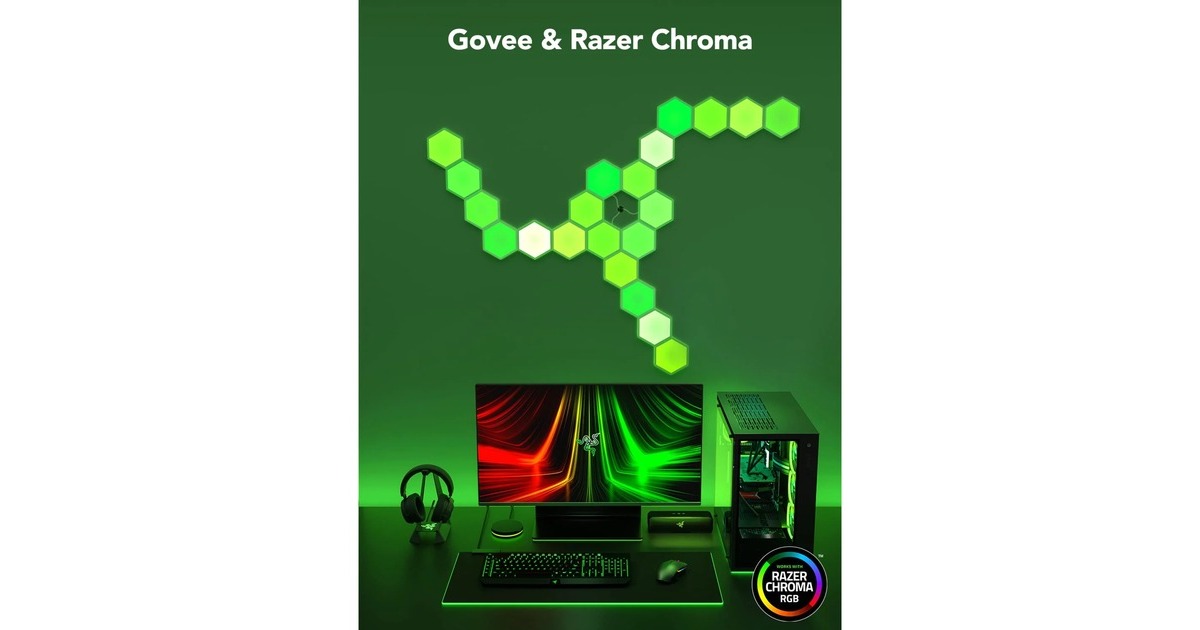 GoveeH6061 Glide Hexa Light Panels - 10-pack sfeerverlichting  (RGBIC)