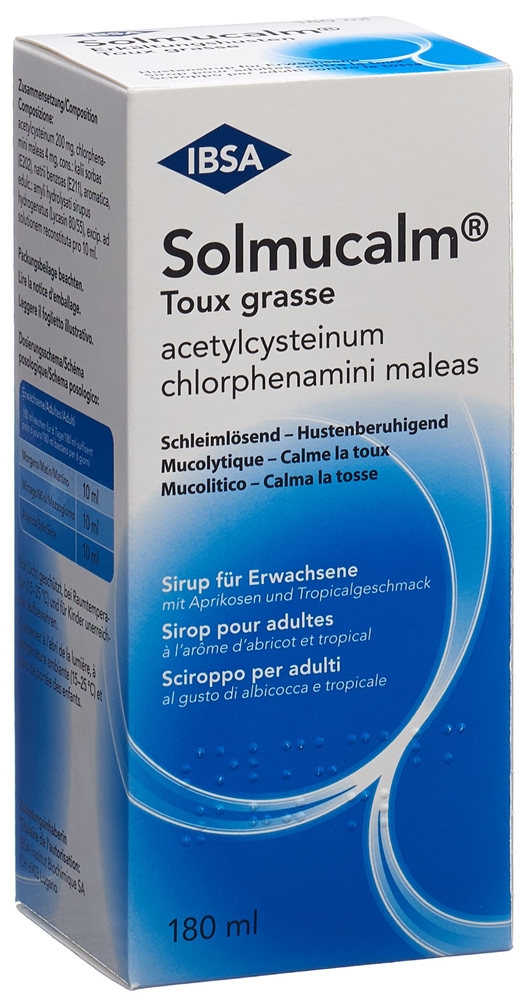 SOLMUCALM Erkältungshusten Sirup Erw Fl 180 ml
