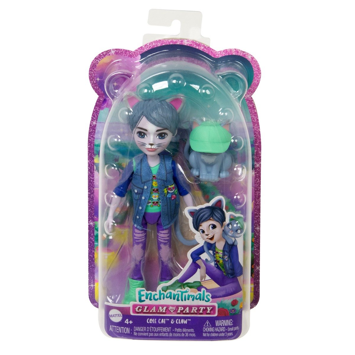 Mini poupée Enchantimals - Cole Cat et Claw