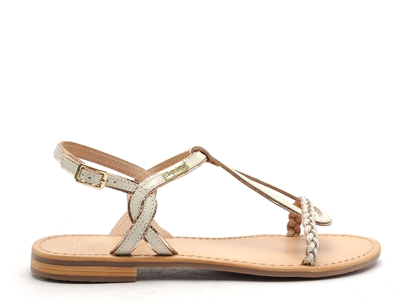Les tropeziennes nu pieds plats femme happy f beige