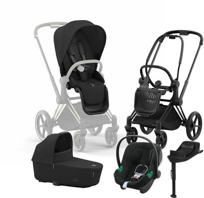 Cybex Priam Duovogn inkl. Aton B2 & Base, Sepia Black/Matt Black