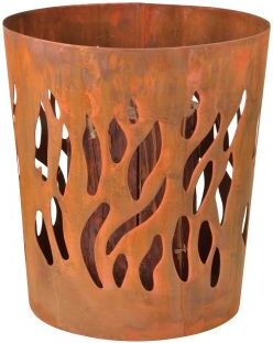 Esschert Design fakkel vuurkorf Fancy Flames bruin D 35 H 32 cm