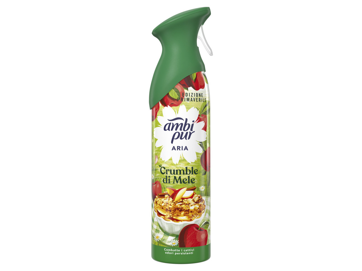 AMBIENTADOR AMBIPUR AEROSSOL MAÇÃ E CANELA 185ML
