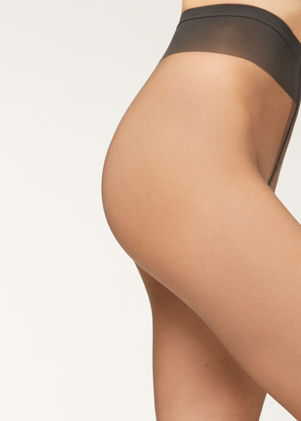 Meia-calça ultra transparente de 8 denier