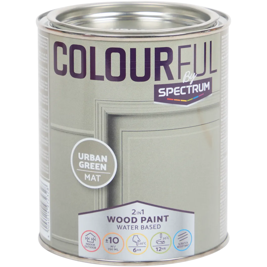 Spectrum Colourful 2-in-1 meubelverf Urban Green 750 ml