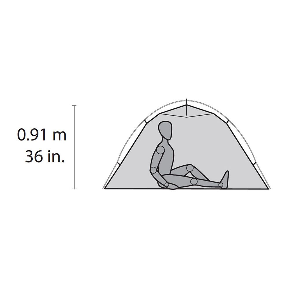 Msr HUBBA NX - Tente 1 place gris