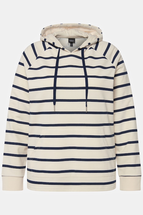 Loungewear-Hoodie, kuschelweich, Ringel, Langarm
