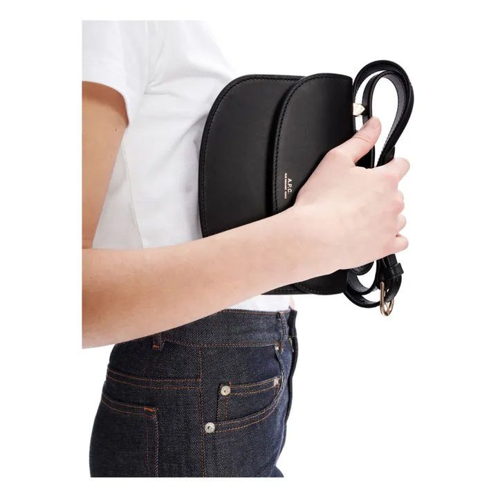 A.P.C. Sac Genève Mini Cuir Lisse | Noir