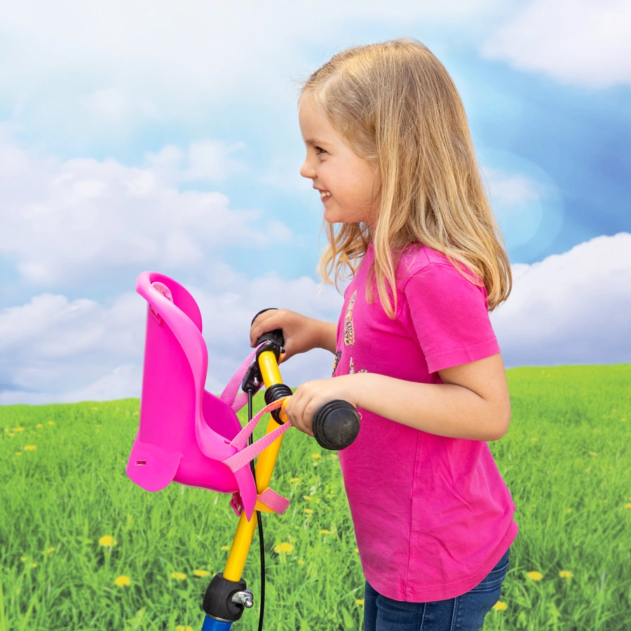 bayer Design Puppen-Fahrradsitz, pink mit Einhorn