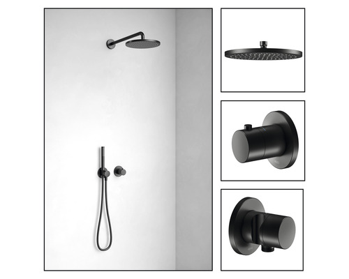 KEUCO Douchekraan IXMO SETS BLACK SELECTION DVGW gecertificeerd zwart mat 59602370001