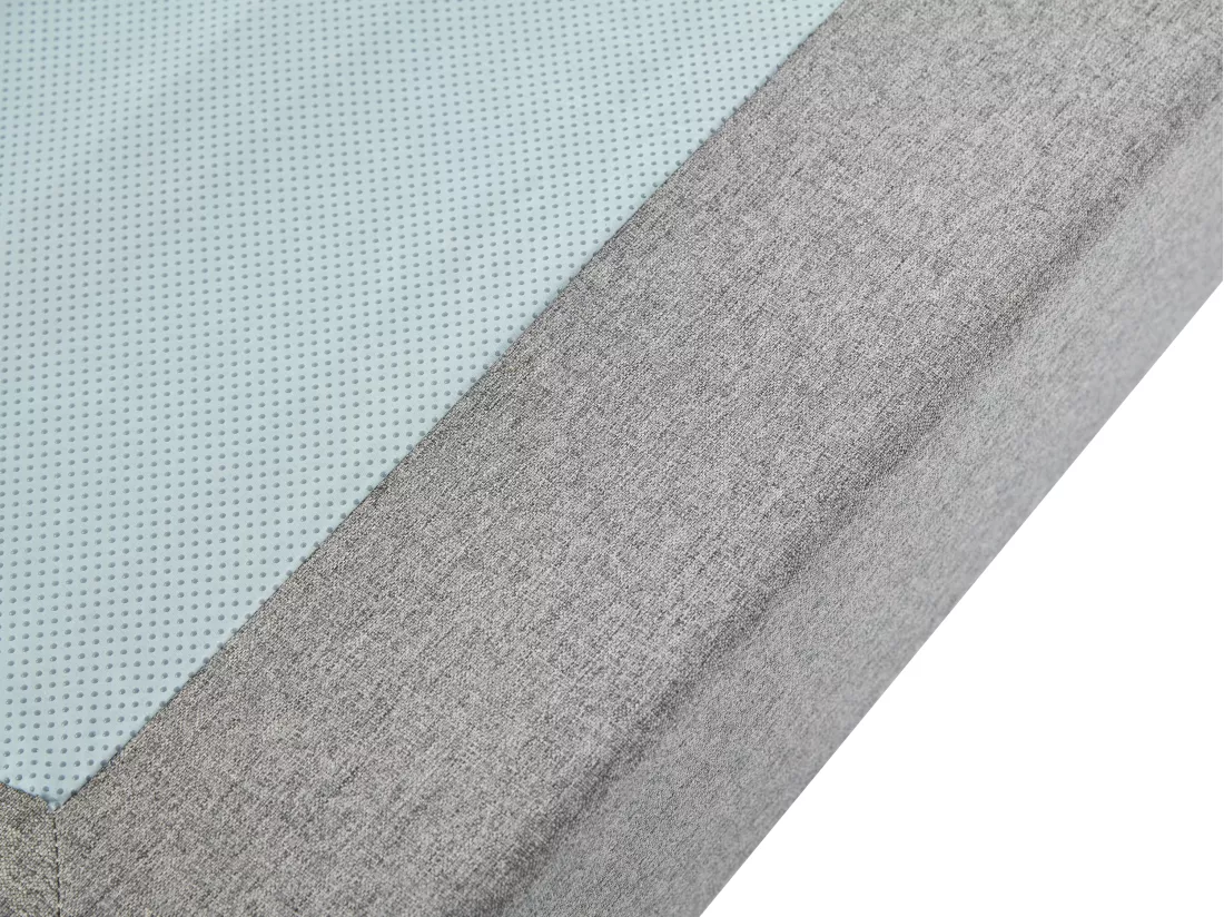 Sommier déco tapissier 160 x 200 cm déhoussable - Gris - ISANI de YSMÉE