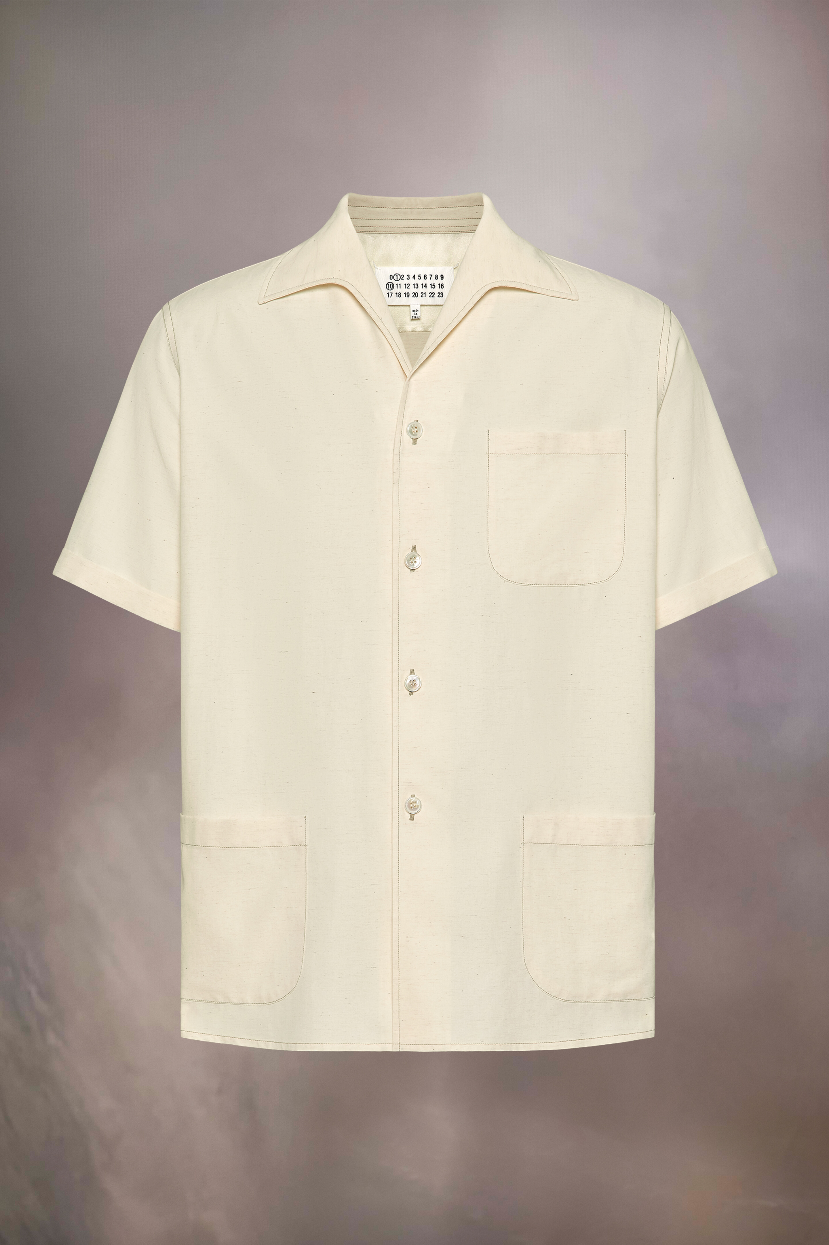 Chemise à manches courtes Rose beige