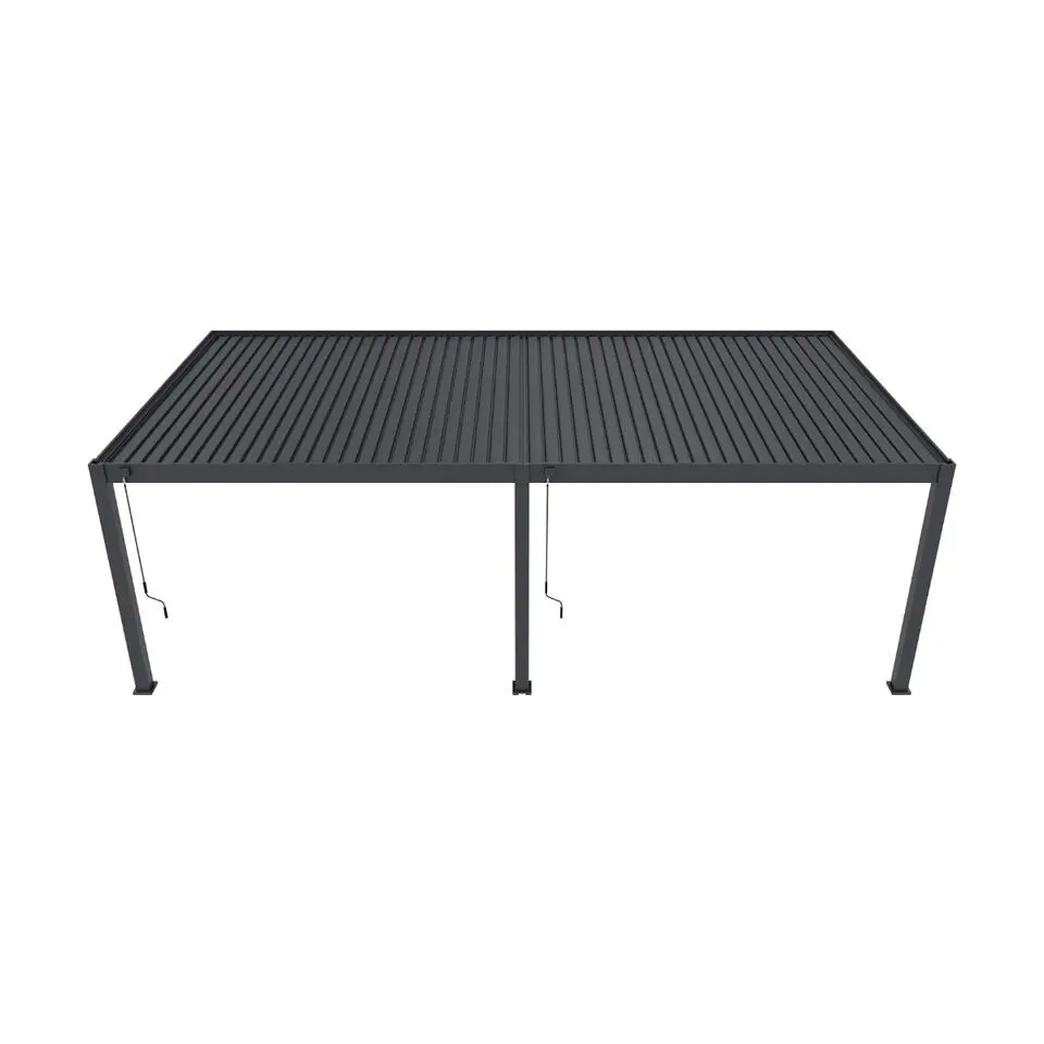 Orion Premium overkapping muur 400 x 800 cm antraciet