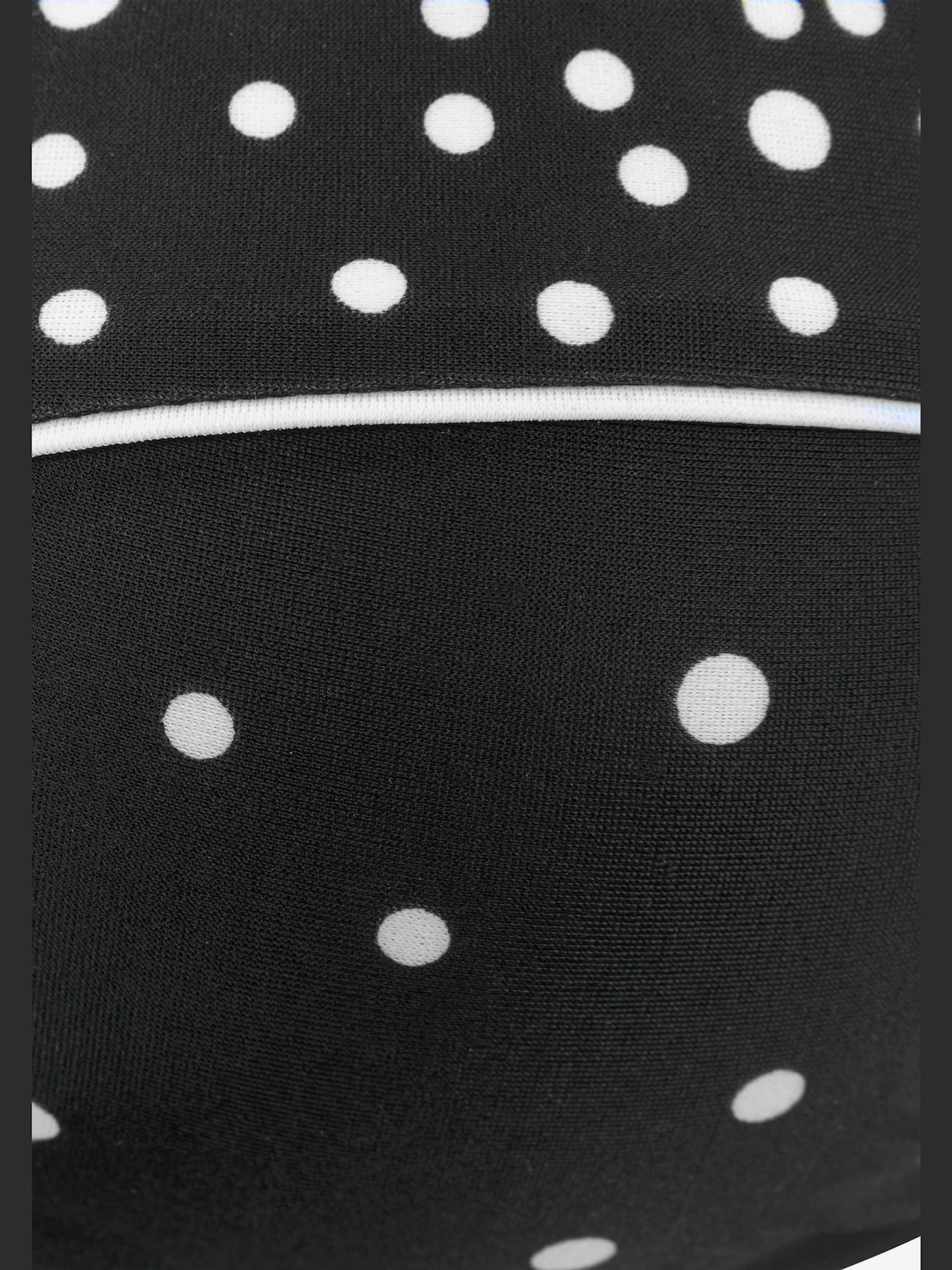 Haut de bikini bandeau à armatures design classique et passepoil