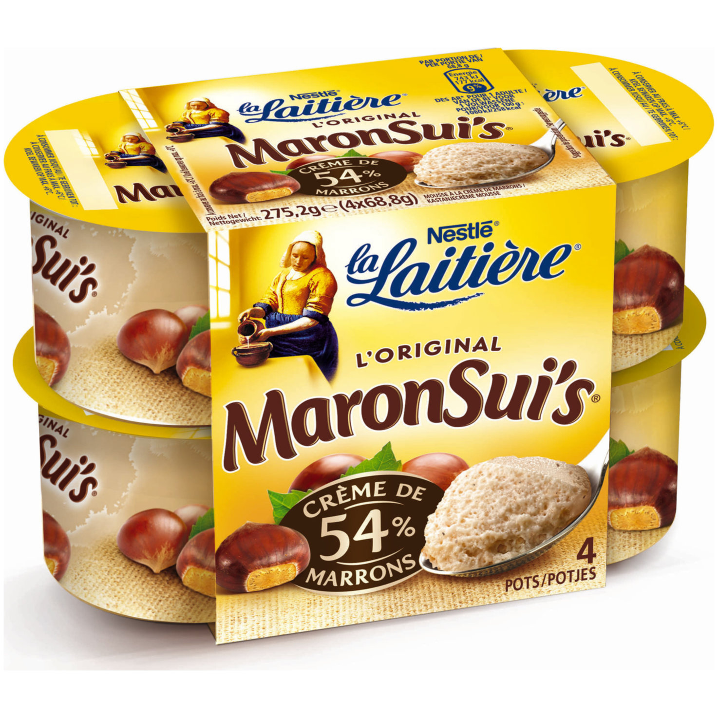 La Laitière Maronsui's Marronicrème 4x69g
