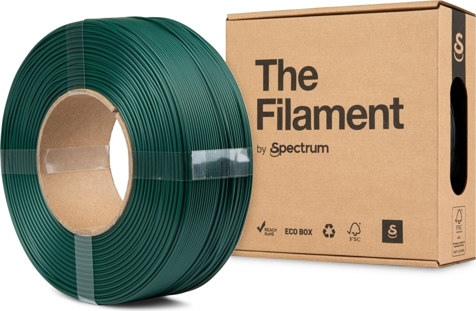 The Filament  Refill HT-PLA Tooling Green, 1,75 mm / 1000 g    Hitzebeständiges PLA Filament ohne Spule in Tooling Green