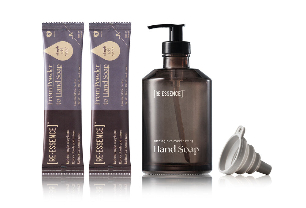 RE·ESSENCE  Håndsæbe starter sæt - lavendel/fyrrenål