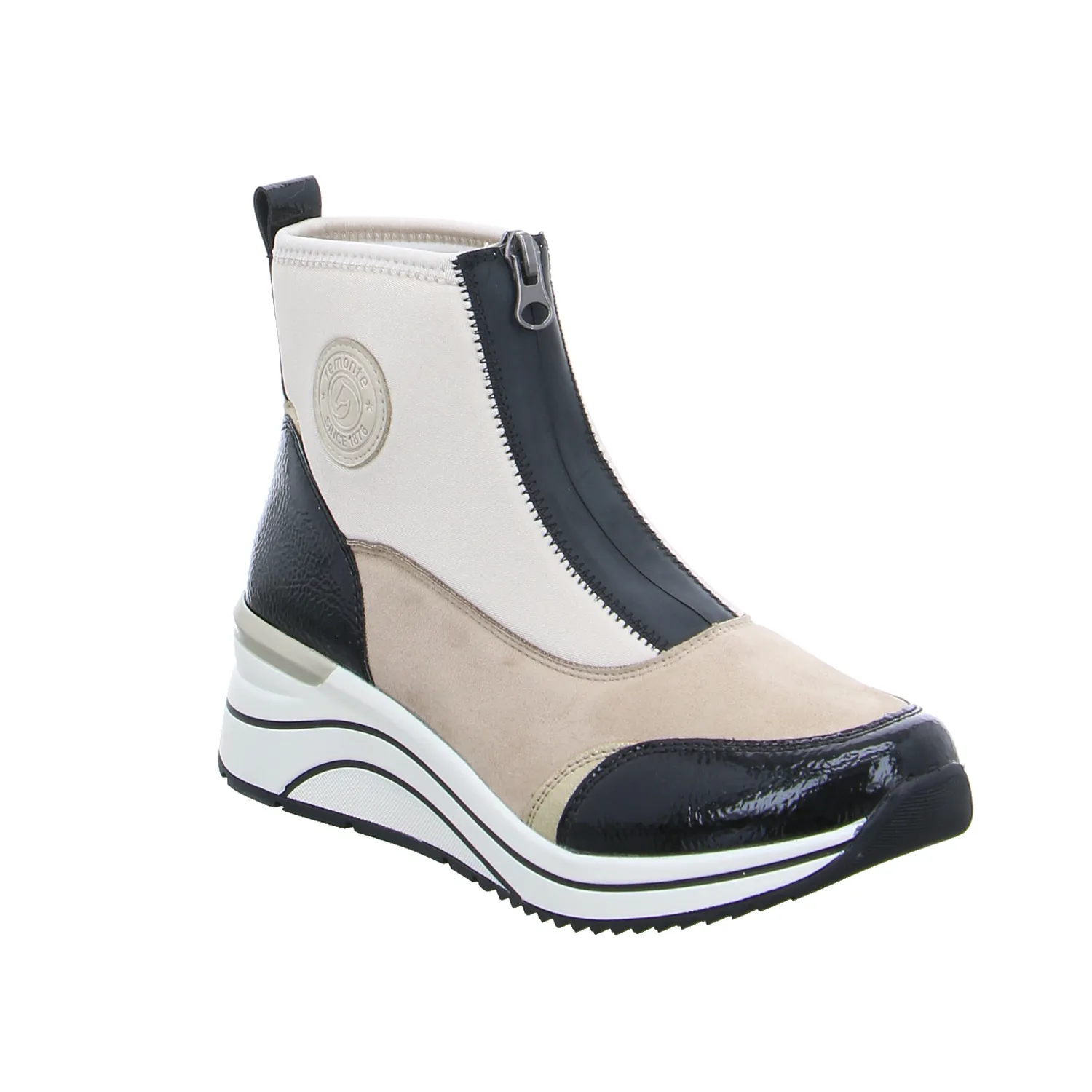 REMONTE Comfort-Stiefelette Beige Textil